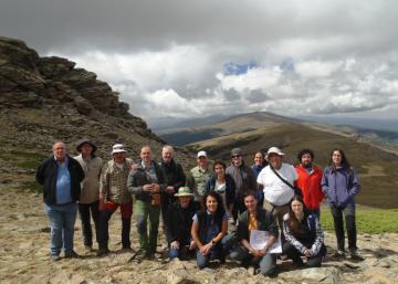 Los participantes en el Cerro del Almirez (Sierra Nevada)